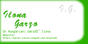 ilona garzo business card